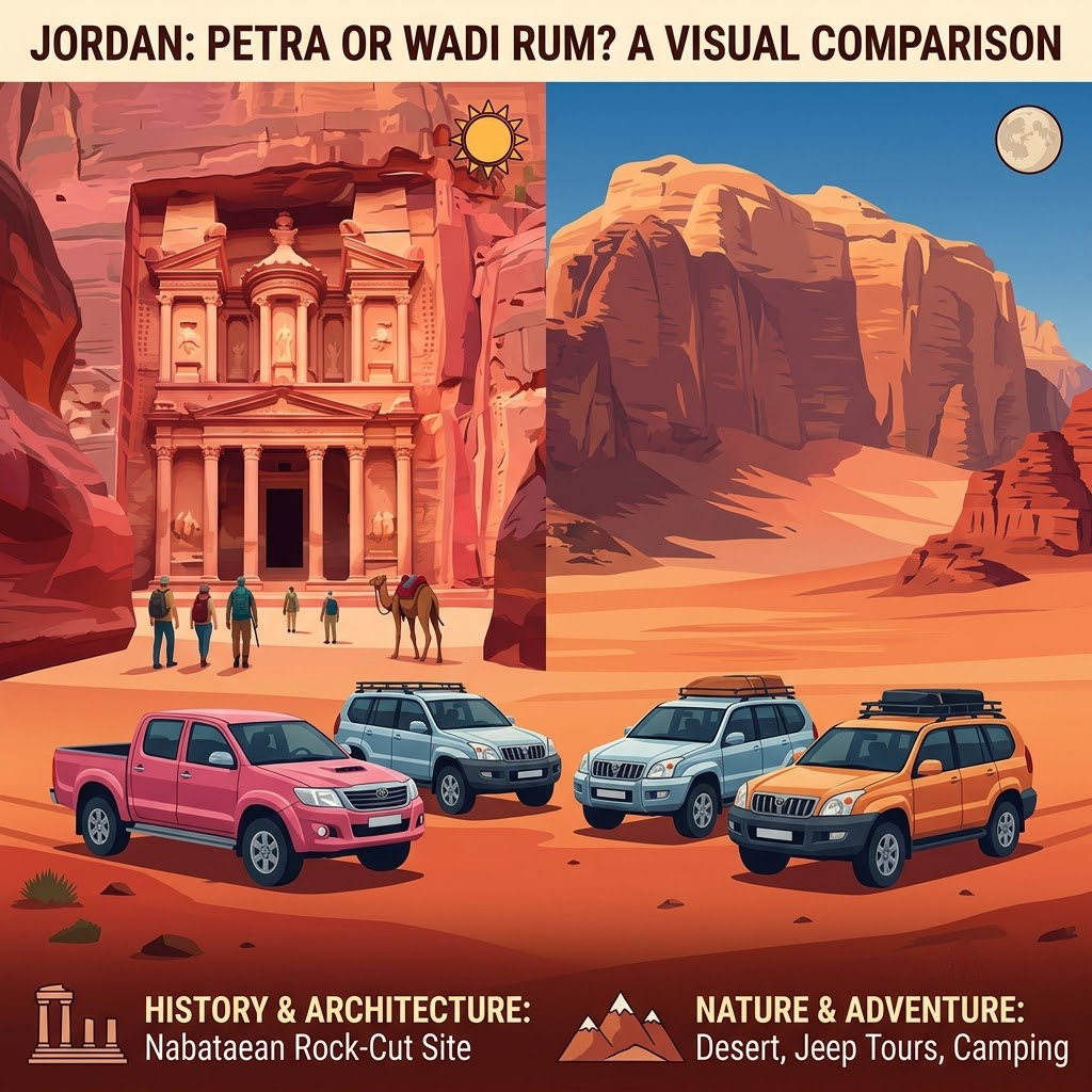 Top Tourist Destinations in Jordan to Visit with a Rental Car