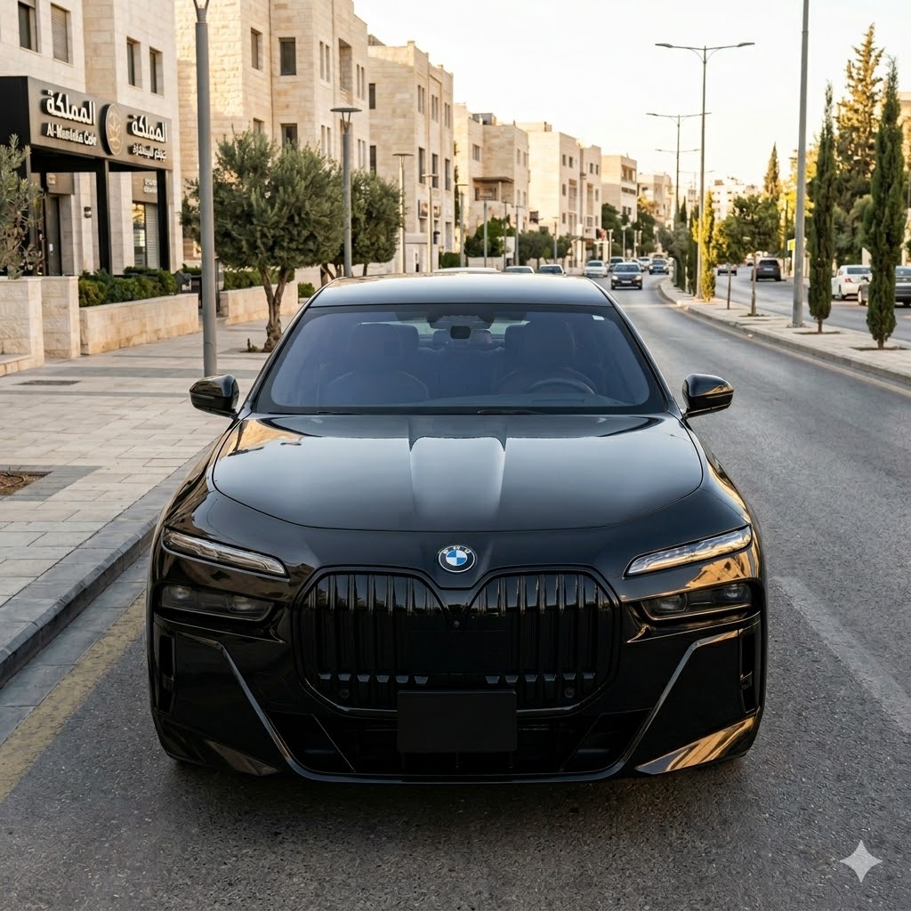 BMW 740i 2024 – Luxury Black Sedan